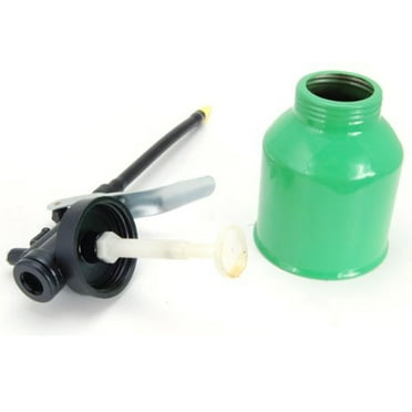 1-1/2 Pint Oil Lubricant Metal Can With Flexible Spout Thumb Pump Trigger Action