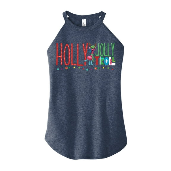Trolls Movie - Christmas - Holly Jolly Troll - Cooper - Juniors High Neck Tank Top