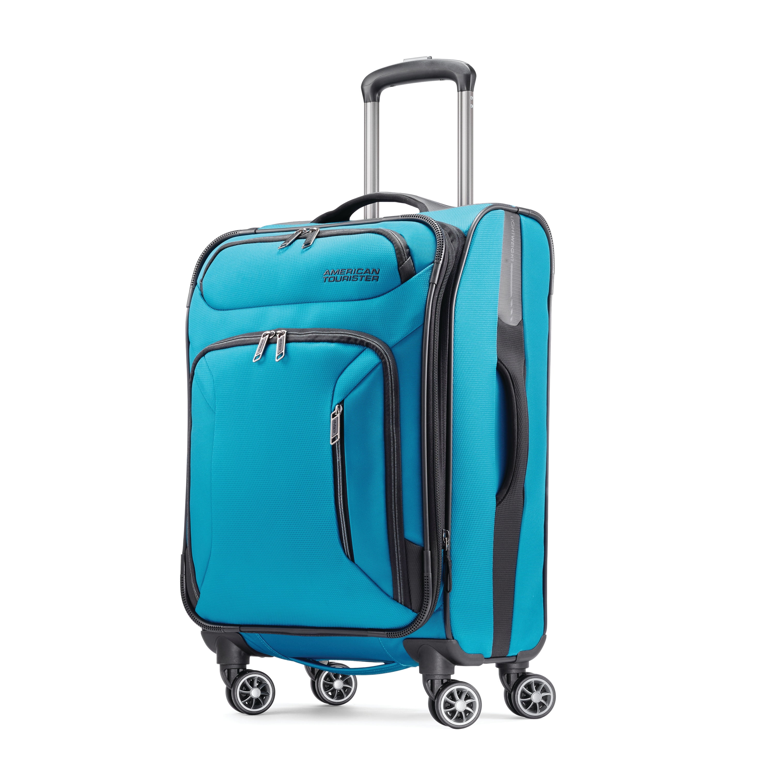 American Tourister Zoom Expandable Softside Luggage with Dual Spinner Wheels 