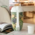thumbnail image 2 of Vaso de Ensalada para Desayuno, Vaso de Yogur con Cuchara y Tapa, Vaso de Ensalada Portátil Multifuncional de Gran Capacidad, Color Azul., 2 of 8