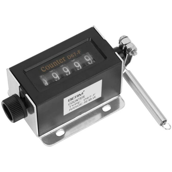 D67F 5 Chiffres Mécanique Clicker Réinitialisable Manuel Tirer Course Compteur de Comptage Clicker