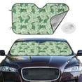 thumbnail image 2 of Uemuo Cute Dinosaurs in Space Pattern Accordion Car Windshield Sun Shade, Foldable Reflective Sun Visor for Car, Reflector Windshield Sunshade-Medium, 2 of 7