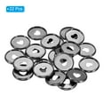 thumbnail image 3 of Uxcell 28mm Plastic Book Binding Discs Discbound Expansion Discs Plating Heart Binder Rings, Dark Silver 22 Pack, 3 of 6