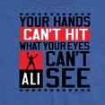 thumbnail image 3 of Muhammad Ali - Boxing Legend - Your Hands Can't Hit - Women's Short Sleeve Graphic T-Shirt, 3 of 6