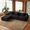 Black, variant on 113" Corduroy Oversized Sofa Couch, Sofas For Living Room with Deep Seat, Oversized Modular Sofa with Non-Slip Base for Indoor Leisure Space, Green