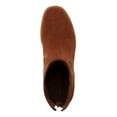 thumbnail image 3 of SUN STONE Womens Brown Stretch Cushioned Lyraa Round Toe Block Heel Zip-Up Booties 11 M, 3 of 4
