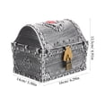 thumbnail image 3 of SHISUYAN Small Treasure Box Pirate Chest Vintage Treasure Box Small Treasure Chest with Lock and Key, 3 of 9