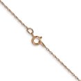 thumbnail image 4 of 10k Rose Gold .5mm Cable Rope Chain Necklace Pendant Charm, 4 of 8