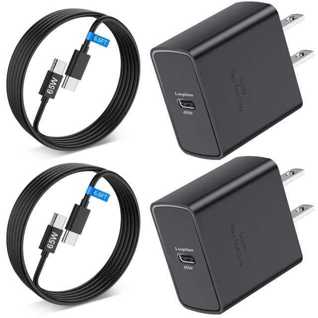 Cargador Looptimo USB C superrápido de 45 W para Samsung Galaxy S25