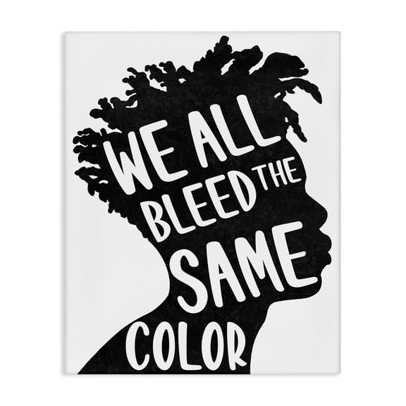 Stupell Industries Modern Bleed Same Color Male Silhouette Portrait Canvas Art, 16 x 20, by Marcus Prime