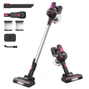 INSE Cordless Vacuum Cleaner, 6-in-1 Rechargeable Stick Vacuum with 2200 mAh Battery, 20kPa Powerful Lightweight Vacuum Cleaner, Up to 45 Mins Runtime, for Home Hard Floor Carpet Pet Hair