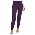 thumbnail image 3 of Heartsoul Break On Through Women Scrubs Pant, Low Rise Jogger, HS030T, XL Tall, Eggplant, 3 of 8