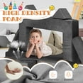 thumbnail image 3 of Haverchair 12Pcs Kids Modular Play Couch, Kids Sofa Couch Toddler Couch, Convertible Foam Couch Play Set for Creative Child, Kids Furniture for Playroom, 3 of 8