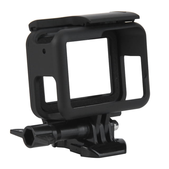 Camera Protective Frame Housing Case with Windscreen Foam Cover for Gopro7 6 5, Easy Access to Interfaces, Shockproof