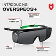 thumbnail image 2 of Gafas de seguridad NoCry tintadas sobre gafas UV400 ANSI Z87, 2 of 6