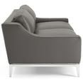 thumbnail image 3 of Modway Harness 83.5" Stainless Steel Base Leather Sofa in Gray, 3 of 8