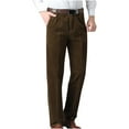 thumbnail image 1 of Pantalones largos para hombre, casuales, de color sólido, para exteriores, con cremallera y bolsillo con botón, pantalones deportivos para hombre, 1 of 3