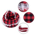 thumbnail image 4 of Dengjunhu Hamster Bed Lace Edge Plaid Design Warm Christmas Hamster House Cute Pet Sofa for Winter, 4 of 7