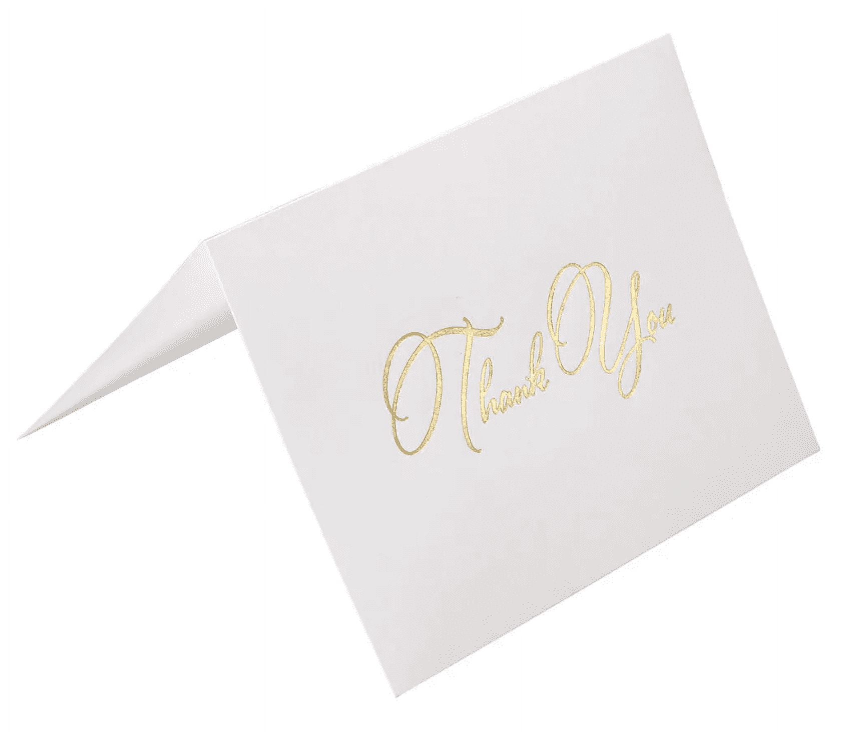 JAM Paper Blank Thank You Cards & Matching Envelopes Set, Thank You Stripes, 25/Pack