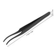 thumbnail image 2 of Unique Bargains 1 Pc Round-headed Eyelashes Tweezers for Bathroom Black Stainless Steel, 2 of 6
