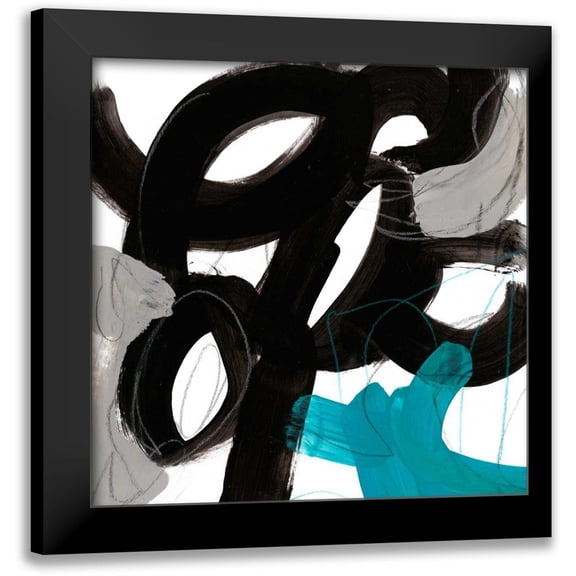 Vess, June Erica 12x12 Black Modern Framed Museum Art Print Titled - Chromatic Impulse IV