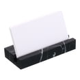 thumbnail image 3 of Soporte para tarjetas de visita para escritorio, soporte de tarjetas de visita de mármol, organizador de tarjetas, negro, 3 of 6