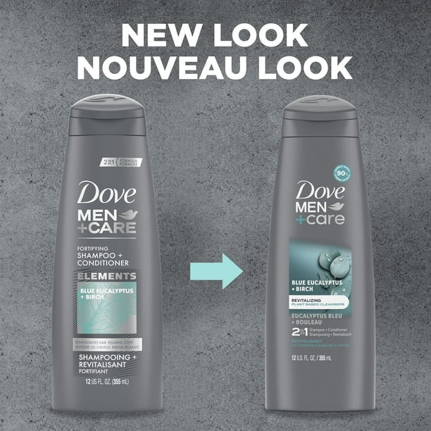 Dove Men Care Blue Eucalyptus and Birch 2 in 1 Shampoo and