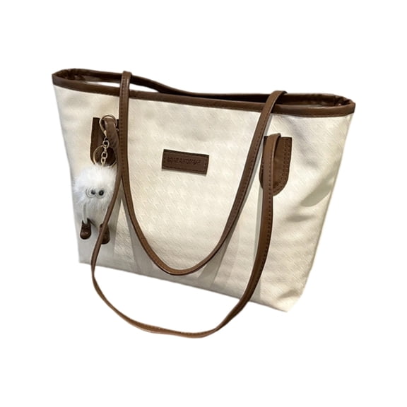 lanema Commuters Shoulder Bag For Women Houndstooth Waterproof Hand Bag PU Large Capacity Handbag With Wide Straps