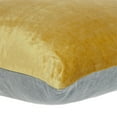 thumbnail image 6 of Parkland Collection Nerine 20x20" Reversible Fabric Throw Pillow in Gray/Yellow, 6 of 6