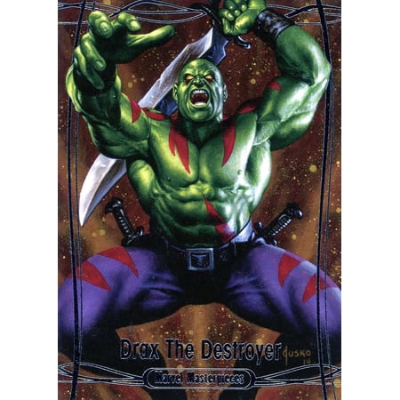 Marvel 2016 Marvel Masterpieces Drax The Destroyer 66/1499 Trading Card #54 (Upper Deck)