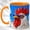 Orange, variant on Sunglasses Rooster Coffee Mug, Country Chicken Mug, Ceramic 11 oz