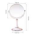 thumbnail image 3 of Makeup Mirror under $5! Yannianjz Double Sided Makeup Mirror with Stand, 3X Magnification Vanity Mirror for Bathroom, Portable Cosmetic Mirror for Travel Desk, 3 of 8