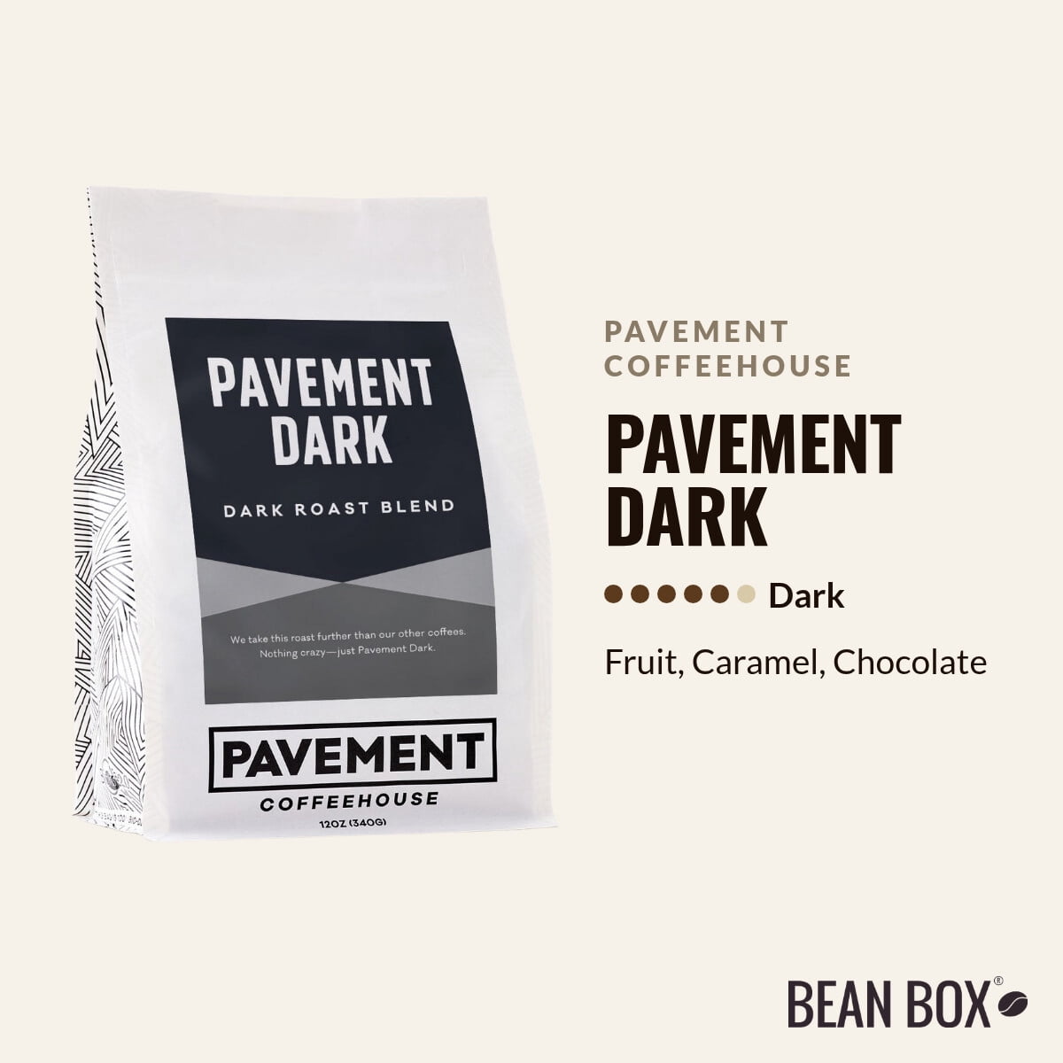 Pavement Dark - Roasted by Pavement Coffeehouse - Freshly Ground Coffee - 2lb Bag