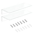 thumbnail image 5 of NIUBEE Acrylic Floating Wall Shelves, Elegant Clear Shelves for Wall Display - Sturdy, Stylish & Versatile - Perfect for Home, Office & Travel Trailer, 5 of 6