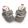 thumbnail image 3 of 0-18M Baby Girl Winter Warm Boots Newborn Soft Bow Crib Shoes Baby Dress Shoes Prewalkers, 3 of 7
