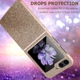 thumbnail image 6 of Bling Case Compatible Samsung Galaxy Z Flip 5 Phone Case with Screen Protector,Luxury Glitter Galaxy Flip 5 Case,Z Flip 5 Phone Cover for Samsung Galaxy Z Flip 5 Screen Protector Case Women Gold, 6 of 13