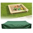 thumbnail image 2 of Sandbox Cover Waterproof UV Protection Oxford Sandbox Cover with Drawstring-Green（120x120 cm）, 2 of 3