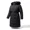 Black, variant on HVEOO Winter Coat Womens Long Length Lightweight Puffer Jacket Quilted Outerwear, Black XL