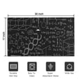 thumbnail image 5 of Math Equations Lab Tools Black Pattern Door Rugs,Washable Non Slip Door Mats Indoor,Decorative Door Mats,Entry Mat Indoor for Entrance,Bedroom,Kitchen,Bathroom,17"x30", 5 of 6