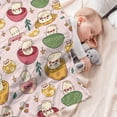 thumbnail image 3 of Cute Mushroom Blanket Soft Fuzzy Flannel Lightweight Pink Mushrooms Throw Blanket for Couch Sofa Bed Mushroom Decor Birthday Gifts Blankets for Adult Baby Kids Pet Blanket All Season 60"x50", 3 of 6