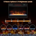 thumbnail image 3 of Inserto para chimenea eléctrica COSTWAY de 23 pulgadas y 1500 W con control remoto, 3 of 9