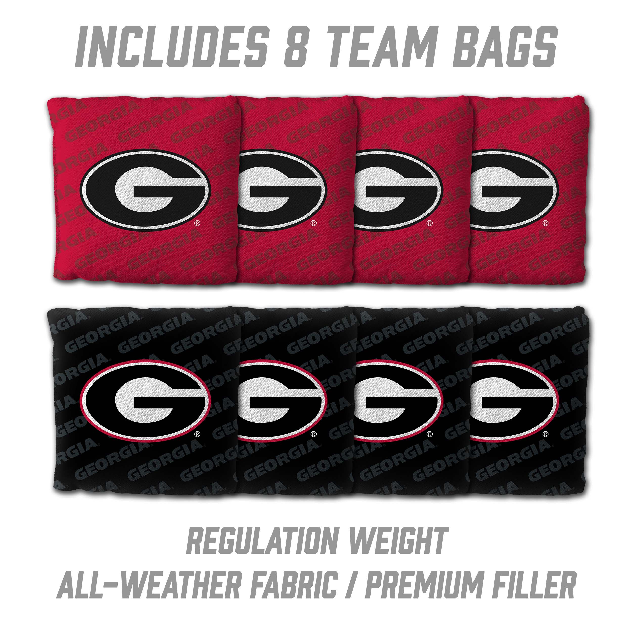 YouTheFan NCAA Georgia Bulldogs 2x4 Slogan Series Cornhole