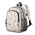 thumbnail image 2 of Mushroom and Flower White Pattern Backpack for School, Cute School Bag with Adjustable Shoulder Straps and Padded Back, 15"x11.42"x5.5", 2 of 5