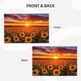 thumbnail image 4 of Placemats Set of 4 / 6, Sunset Golden Sunflower Field Placemats for Dining Table Indoor/Outdoors Heat Resistant Washable Placemats 18" x 12", 4 of 8