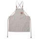 thumbnail image 1 of Delantal del cocinero con el delantal de trabajo ajustable resistente de la parte posterior cruzada de la lona de algodón del bolsillo grande, 1 of 5