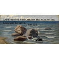 thumbnail image 3 of ArtsyQuotes 14x9 Black Modern Framed Museum Art Print Titled - Bible Verse Quote Acts 2:21, Efim Volkov - Seascape 2, 3 of 5