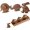 3pcs, variant on Wooden Walking Animal Figurines Mechanical Balance Set of 3 Home Decor Gift