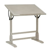 Studio Designs Vintage Solid Wood Drawing/Drafting Table with 36 x 24 Angle Adjustable Top in Coastal White