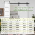 thumbnail image 4 of 32''x96'' No Assembly Required Door Panel,Mirrored Solid Manufactured Wood Sliding Barn Doors with Hardware Kit, 4 of 8