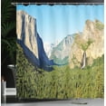 thumbnail image 4 of Ambesonne Forest Shower Curtain, El Captain Scenery USA, 69"Wx70"L, Green Blue, 4 of 5